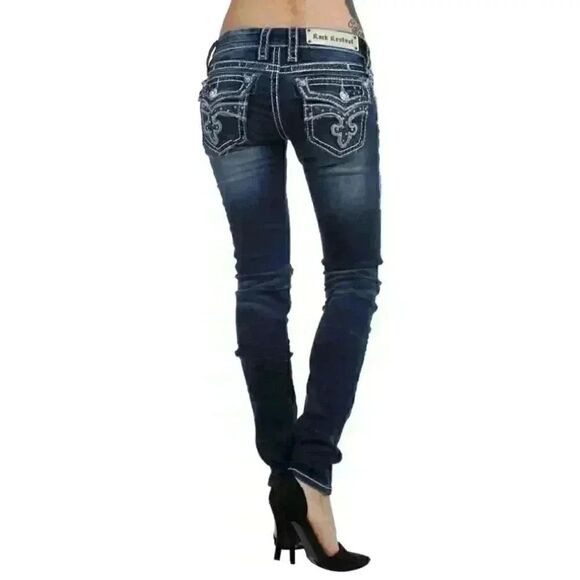 Rock Revival Gemini Skinny Jeans Size 27 - Picture 10 of 12